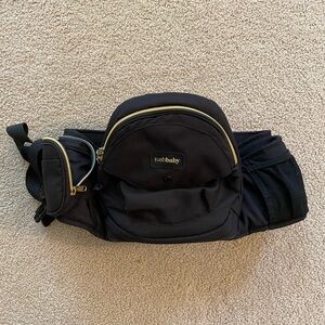 Tushbaby Black Waist Carrier with Gold Accents